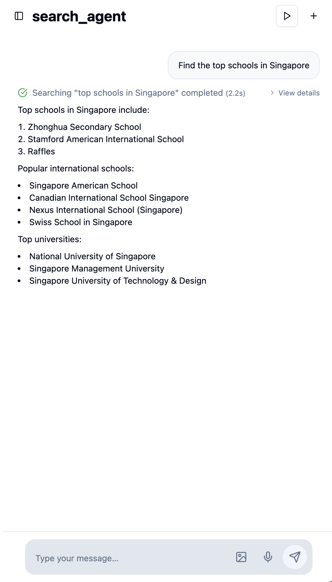 Embedded assistant UI